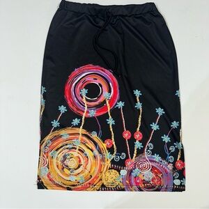 Love U. Dear floral, abstract skirt size L